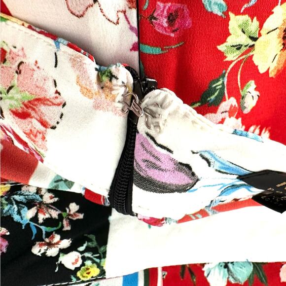 Maree Pour Toi floral patchwork print cropped pants Size 20 - Picture 5 of 13